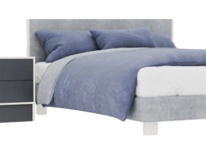 Queen bed 3D Model