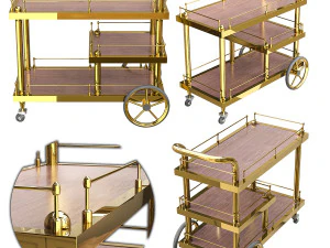 Bar Trolley S-23 3D Model