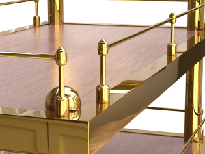 Bar Trolley S-23 3D Model