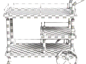 Bar Trolley S-23 3D Model