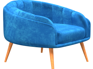 Velvet chair 3D Model