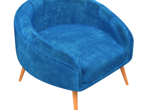 Velvet chair 3D Model