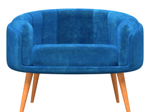 Velvet chair 3D Model