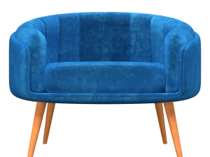 Velvet chair 3D Model