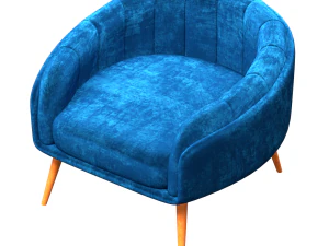 Velvet chair 3D Model