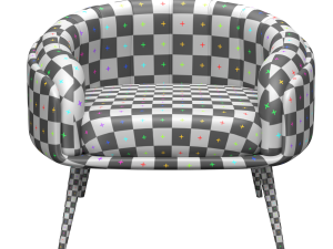 Velvet chair 3D Model