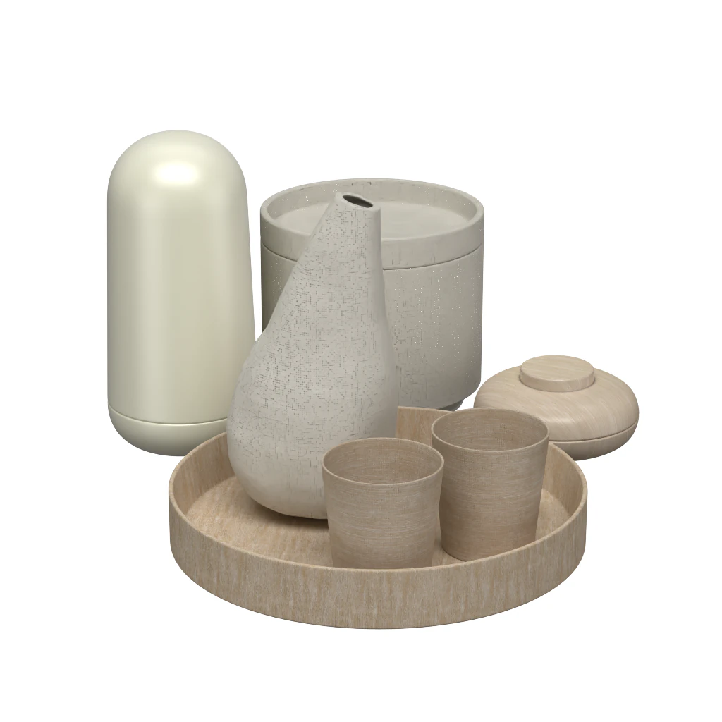 Decorative set 3D Model .c4d .max .obj .3ds .fbx .stl .blend