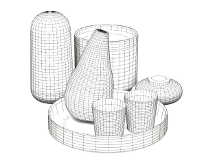 Decorative set 3D Model