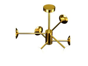 Lâmpada Dourada Modelo 3D