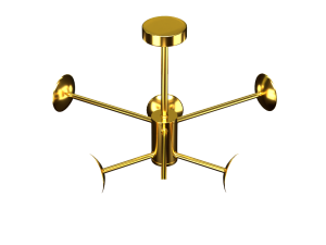 Gold Lamp 3D Modell