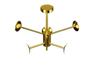 Gold Lamp 3D Model