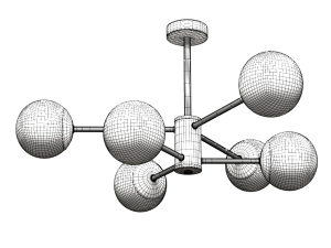 Gold Lamp 3D Modell