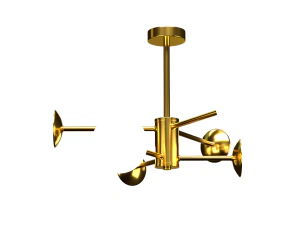 Gold Lamp 3D Model