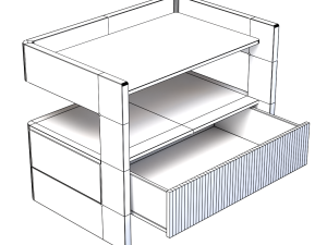 Bedroom nightstands 3D Model