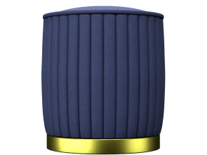 YOBBY Round Fabric Ottoman 3D Model