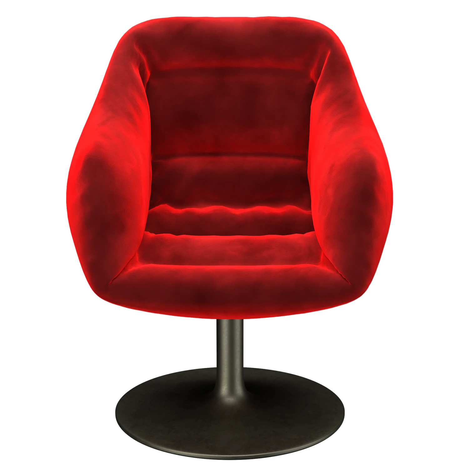 Velvet Sofa chair 3D Model .c4d .max .obj .3ds .fbx .stl .blend 