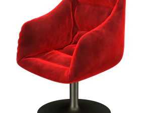 Velvet Sofa chair 3D Model