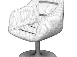 Velvet Sofa chair 3D Model