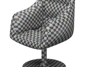 Velvet Sofa chair 3D Model