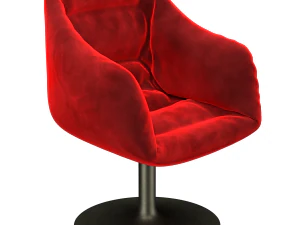 Velvet Sofa chair 3D Model