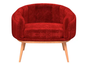Velvet Sofa Chair 3D Model