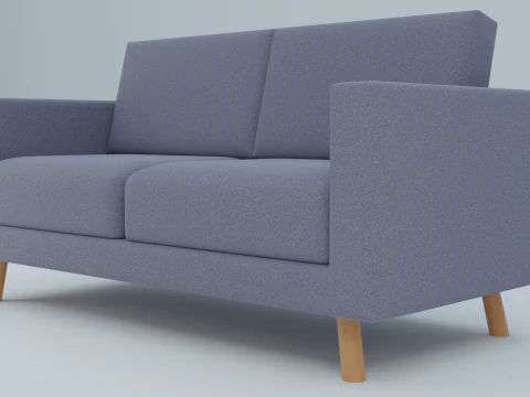 Soft sofa 3D Model