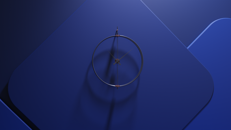 Wall clock 3D Model .c4d .max .obj .3ds .fbx .stl .blend 