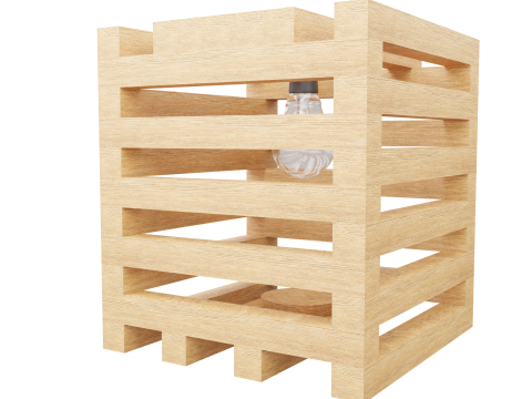 WOODEN LAMP 3D Model