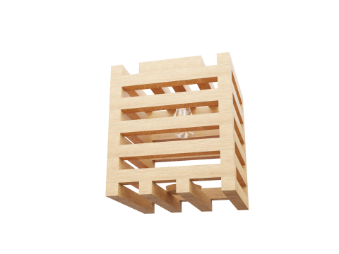 WOODEN LAMP Modello 3D