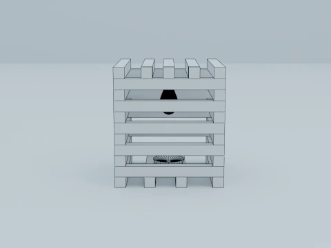 WOODEN LAMP 3D Model