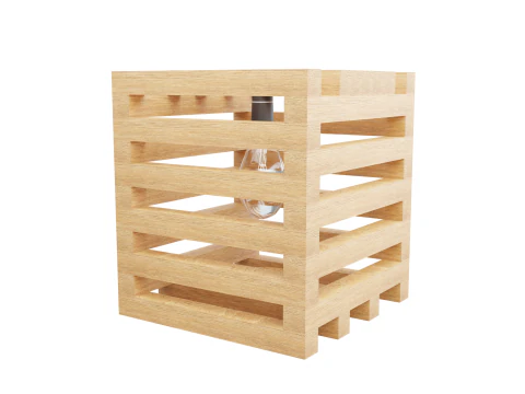 WOODEN LAMP 3D Model