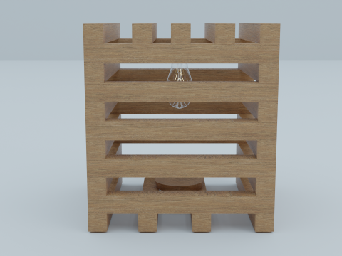 WOODEN LAMP Modello 3D