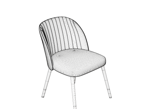 Woodville chair Modèle 3D