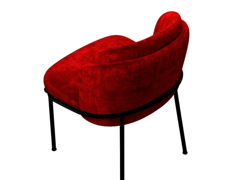 Angelo Dining Chair Modèle 3D