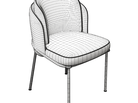 Angelo Dining Chair Modèle 3D