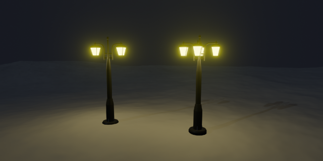 Street lights Modèle 3D .c4d .max .obj .3ds .fbx .stl .blend 