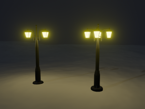 Street lights Modèle 3D