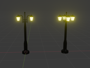 Street lights Modèle 3D