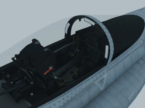 FA-18A Hornet OBJ 3D Model