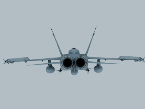 FA-18A Hornet OBJ 3D Model
