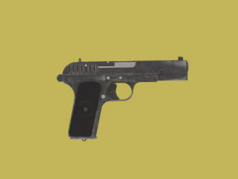 TTピストル 3Dモデル