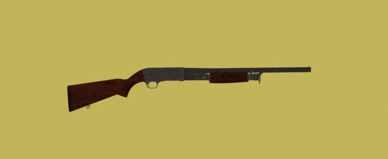 Ithaca 37 shotgun 3D Model .c4d .max .obj .3ds .fbx .stl .blend 