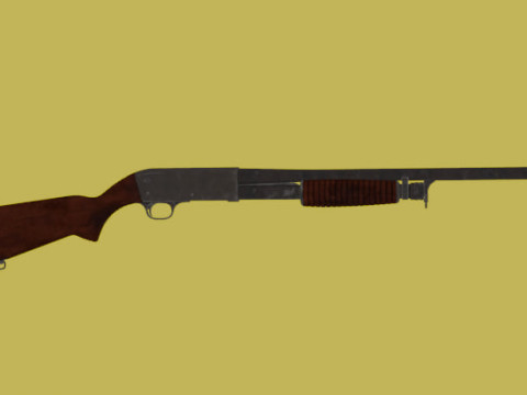 Ithaca 37 shotgun 3D Model