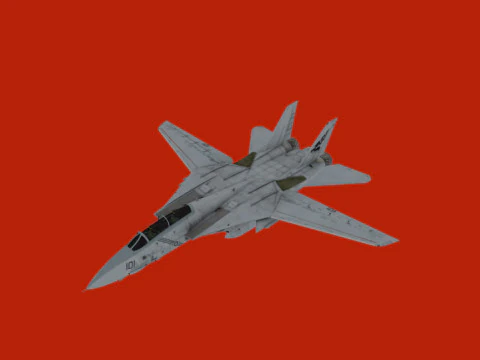 Jato de combate F-14 Modelo 3D