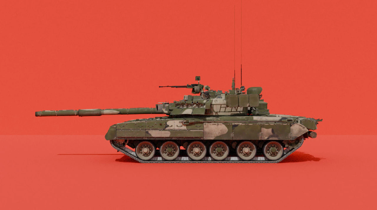 T-80 3D Model .c4d .max .obj .3ds .fbx .stl .blend 