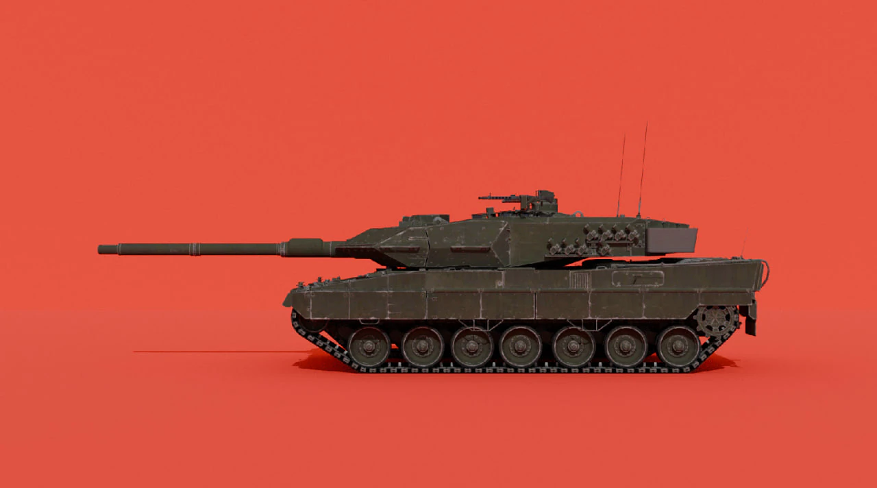 Leopard 2A6 3D Model .c4d .max .obj .3ds .fbx .stl .blend 