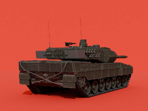 Leopard 2A6 3D Model