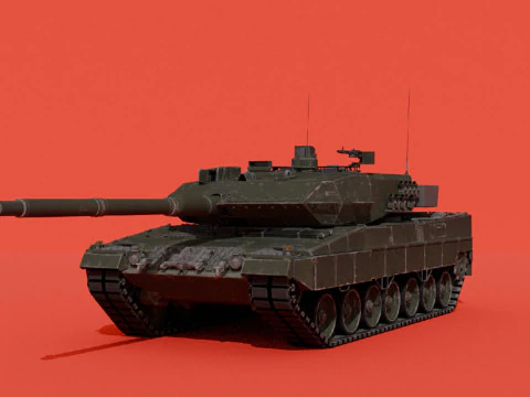 Leopard 2A6 3D Model