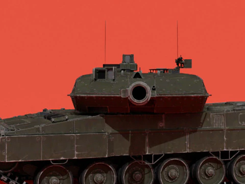 Leopard 2A6 3D Model