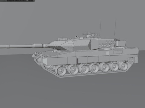 Leopard 2A6 3D मॉडल